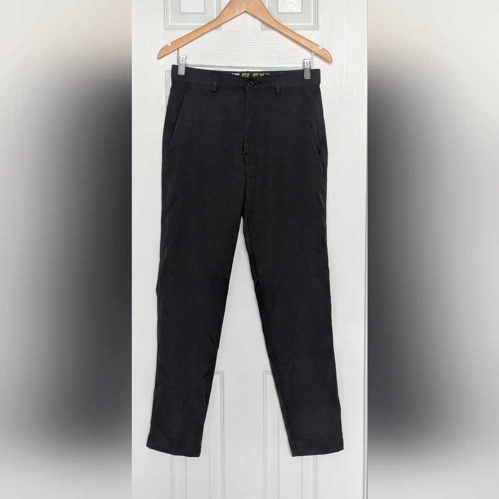 Haggar Men's (Size Small) Active Flex Waist Charcoal Grey/Gray Tech Pants